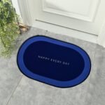 Absorbent floor mat for quick drying, soft and slip-resistant