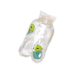 TRANSPARENT MULTI DESIGN SMALL HOT WATER BAG WITH COVER FOR PAIN RELIEF, NECK, SHOULDER PAIN AND HAND, FEET WARMER, MENSTRUAL CRAMPS.
