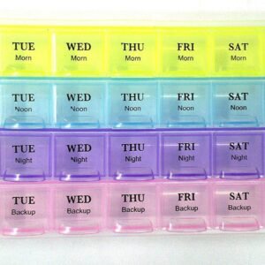 Weekly Pill Case 28-Slot Medicine Organizer