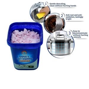 7264 Oven And Cookware Cleaner  Oven And Cookware Cleaner Powder  Stainless Steel Cleaning Powder  Remove Stains From Pots Pans Multi-purpose Cleaner  Removes Household Clean Universal Cleaning Powder For Removing Rust